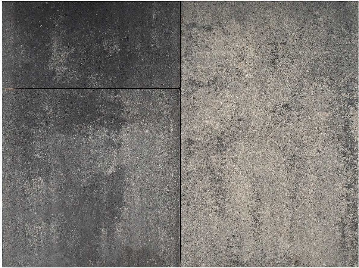 Piastrella Piatta wildverband grigio nero (1,44m2)