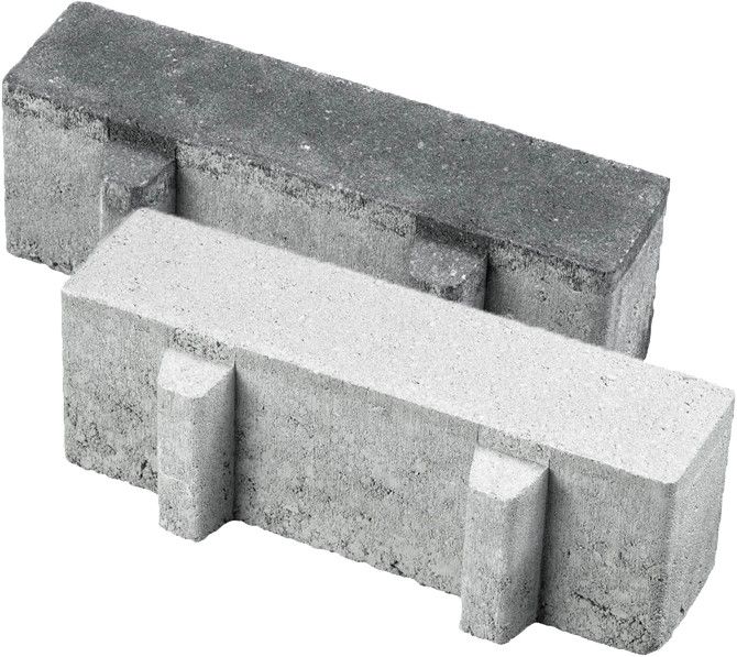 Aqua Bricks waterpasserend 10x30x8cm grijs 22% open