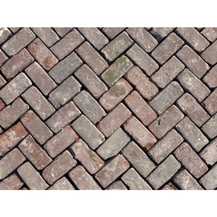 Dikformaat oud gebakken 7x20x9cm rood- paars