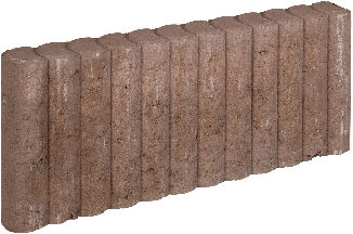 Mini Palissadeband 6x25x50cm bruin