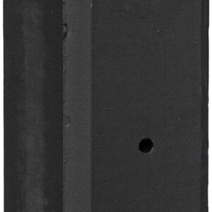 Betonpaal antraciet gecoat glad met diamantkop 10x10x280cm, eindpaal