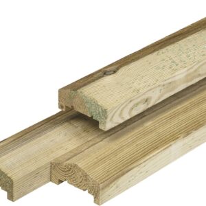 Grenen afdekkap met sponning 3,5x8,5x180cm