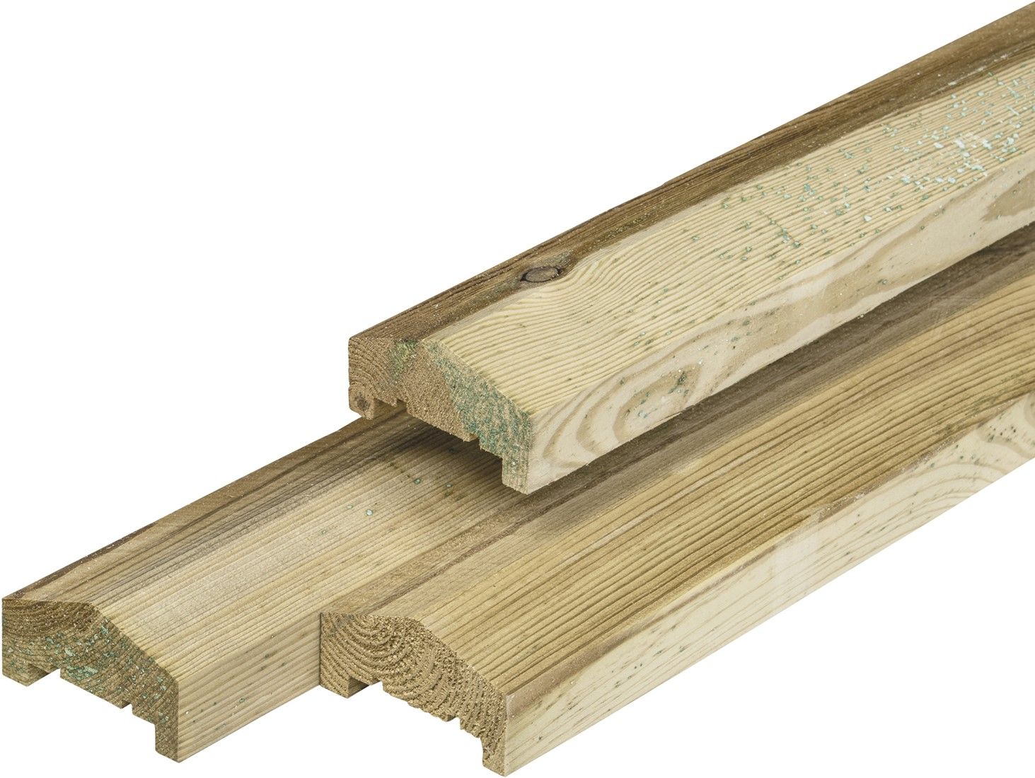 Grenen afdekkap met sponning 3,5x8,5x180cm