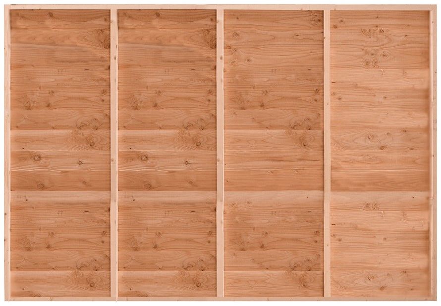 Wand B enkelzijdig rabat 224x228,5cm onbehandeld