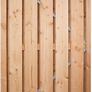 Douglasdeur met stalen frame 195x100cm onbehandeld