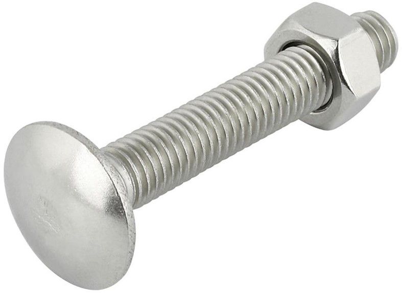 Slotbout incl. moer verzinkt M10x100mm per stuk