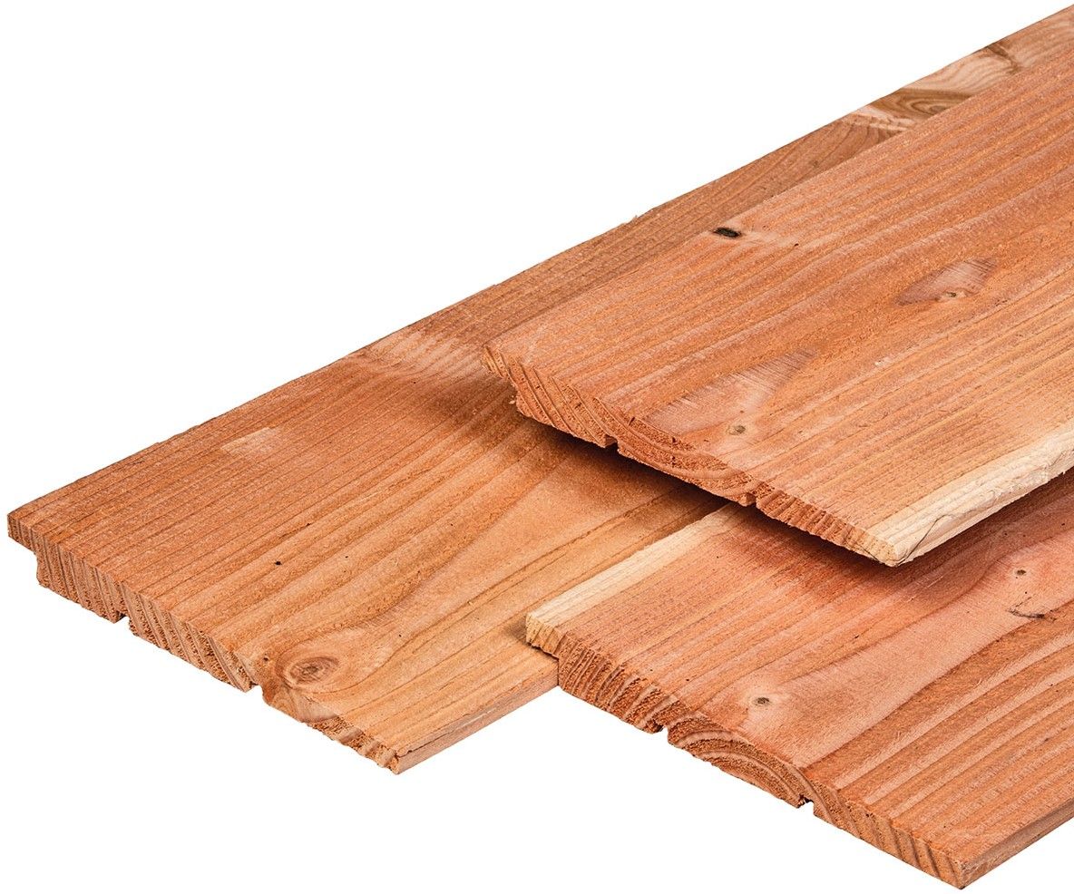 Douglas Zweeds rabat fijnbezaagd 1,1x2,7x17,2x300cm (15,7cm werkend) onbehandeld