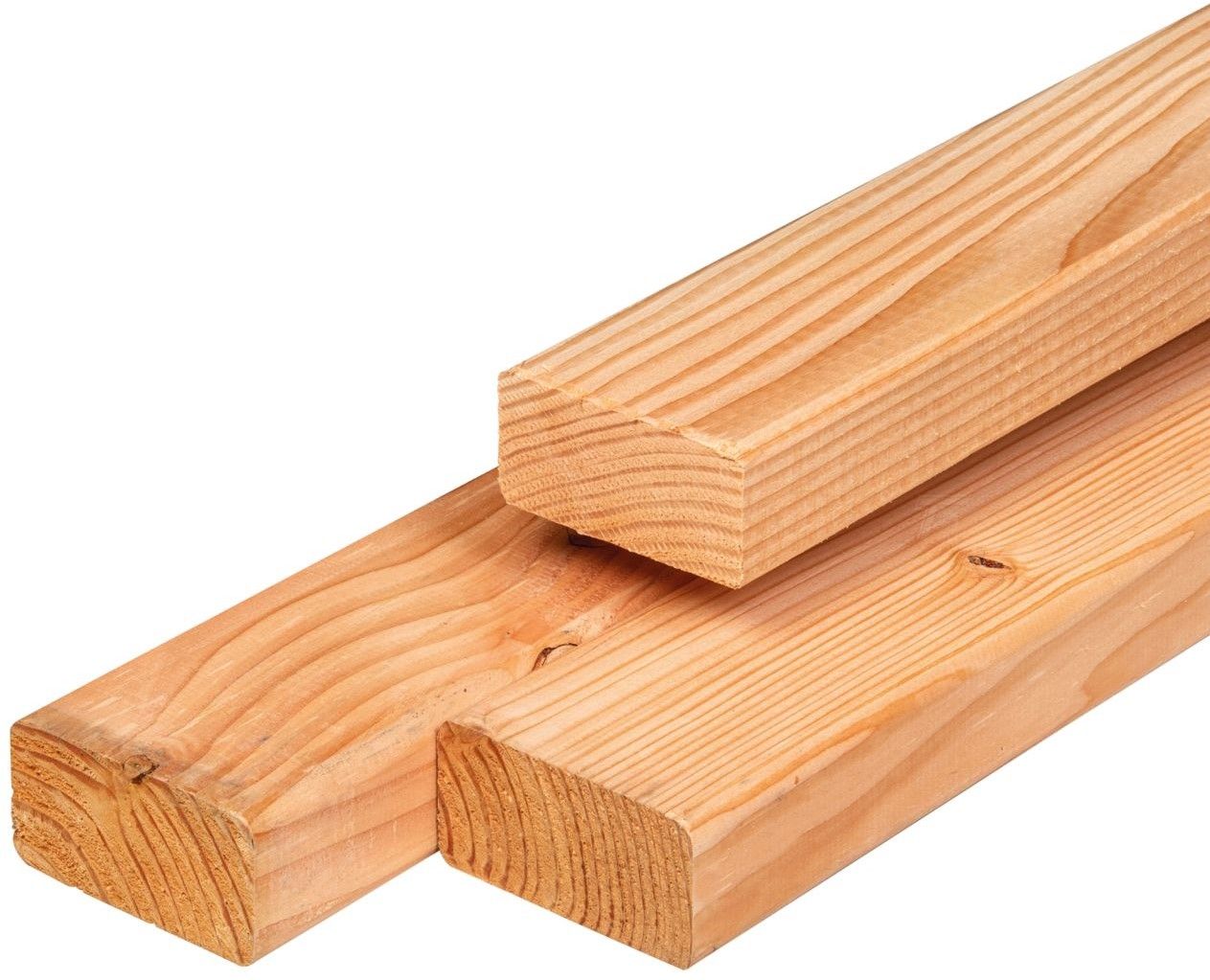 Douglas regel fijnbezaagd 4,5x7,5x250cm onbehandeld