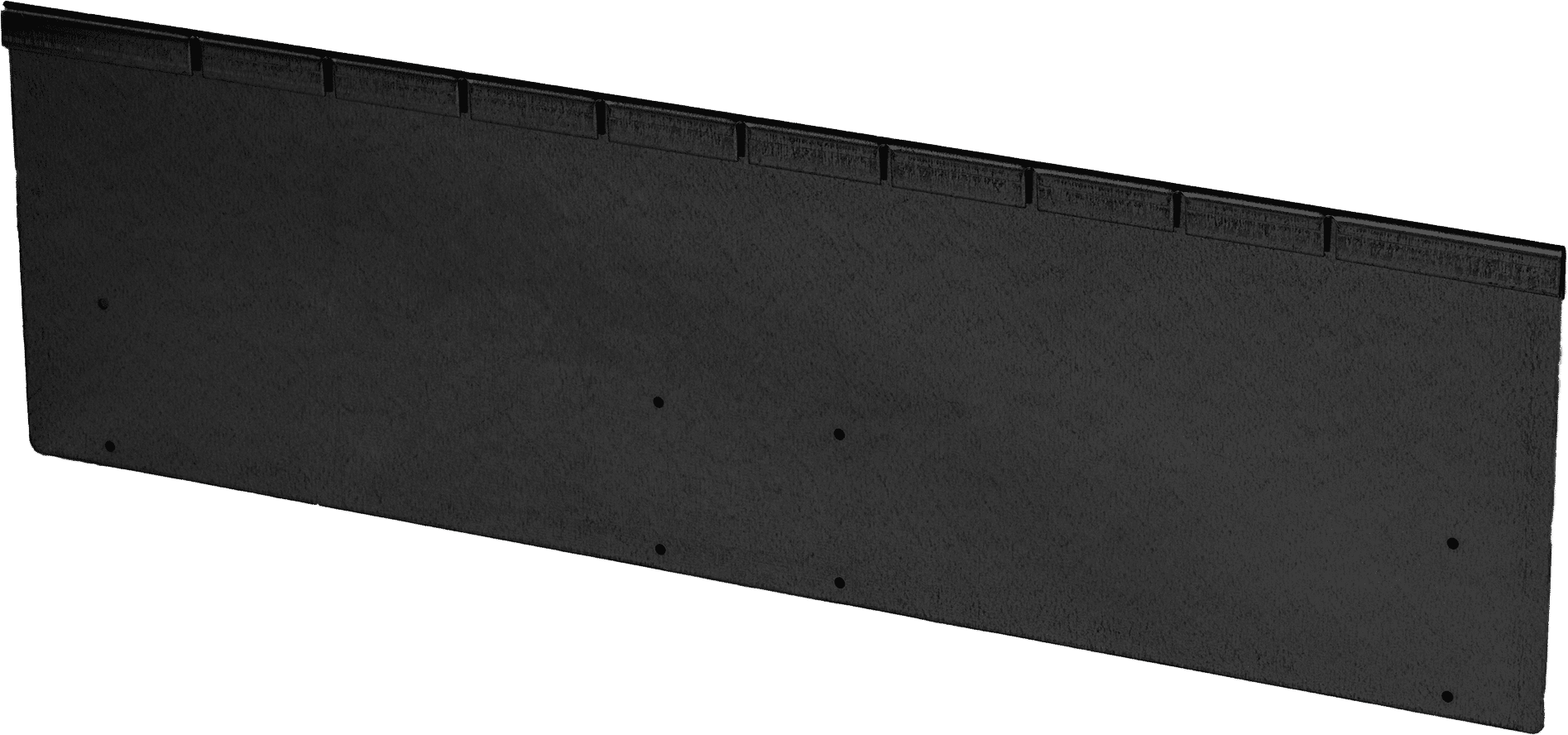 Zwarte kantopsluiting Flex 300x27,7x0,2cm