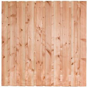 Douglas scherm 21 planks-16mm geschaafd-onbehandeld-RVS geschroefd 180x180cm Lima