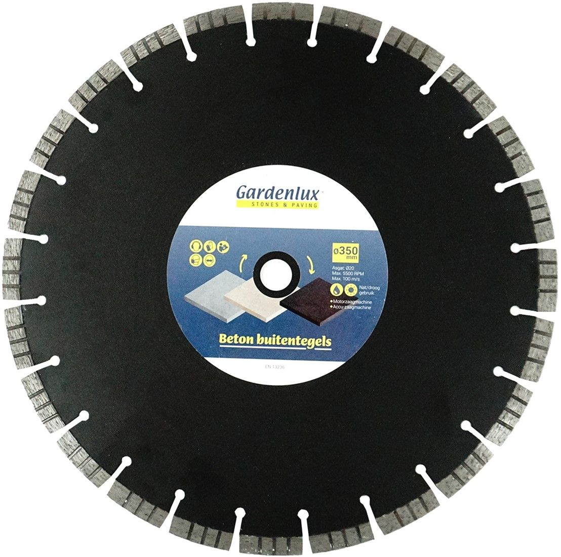 Zaagblad TURBO beton, Ø230, asgat 22.2