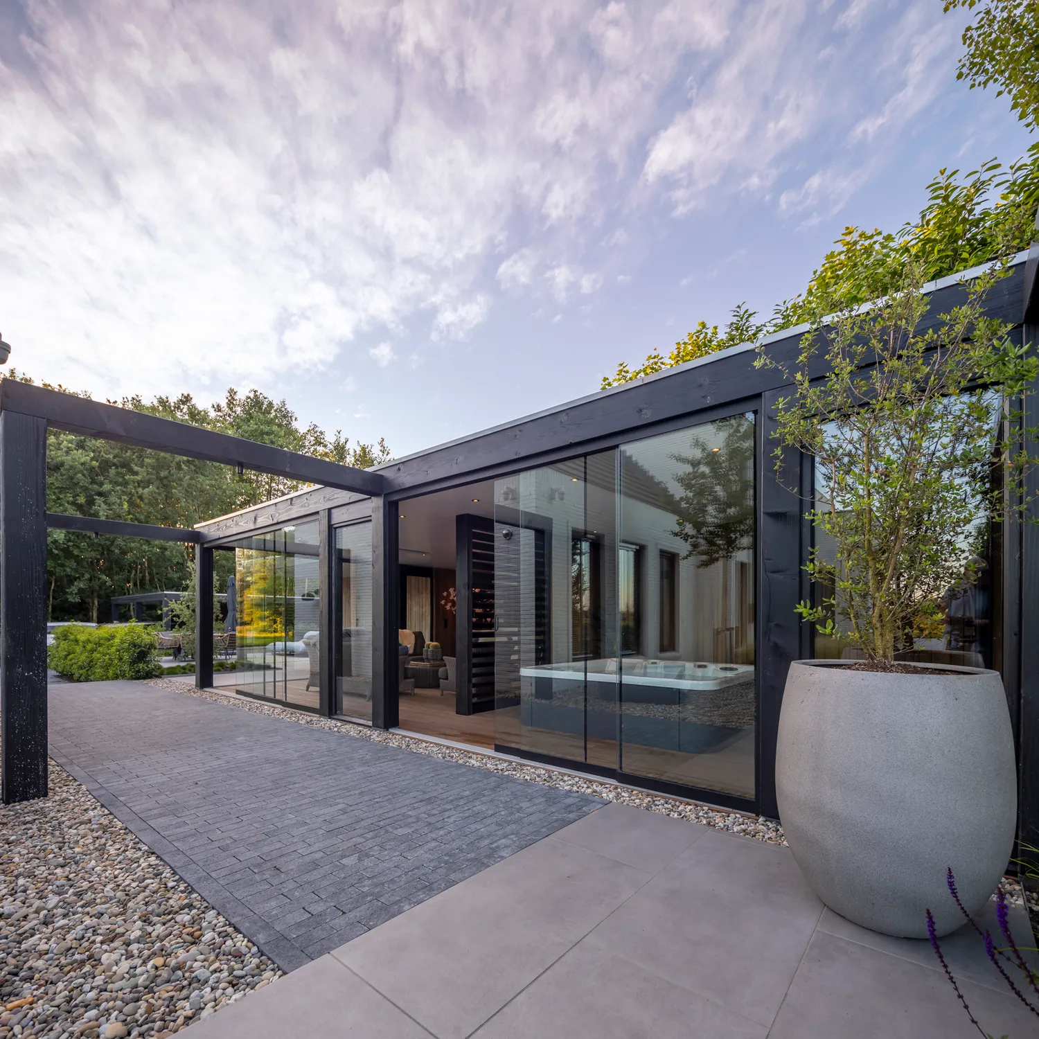 Grigio Tall Balloon - Natural Concrete